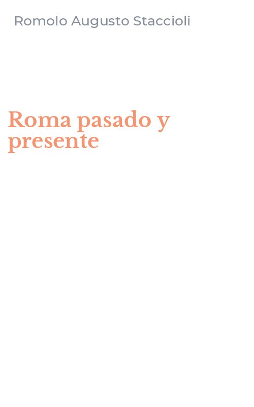Roma pasado y presente