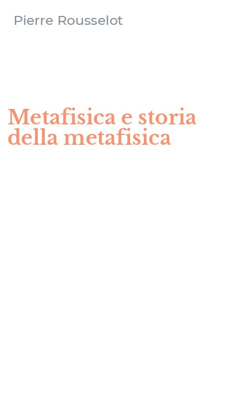 Metafisica e storia della metafisica