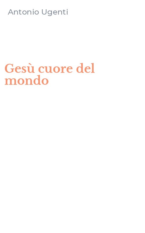 Gesù cuore del mondo