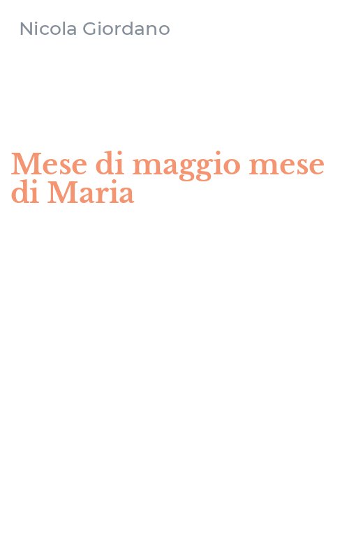 Mese di maggio mese di Maria