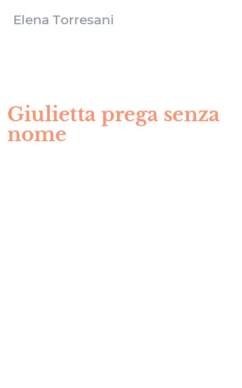 Giulietta prega senza nome