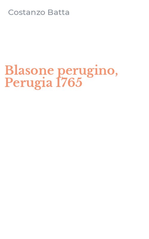 Blasone perugino, Perugia 1765
