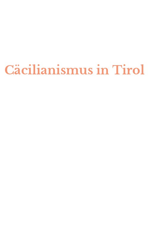 Cäcilianismus in Tirol