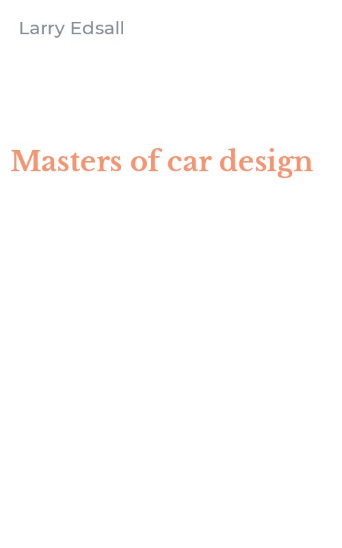 Masters of car design