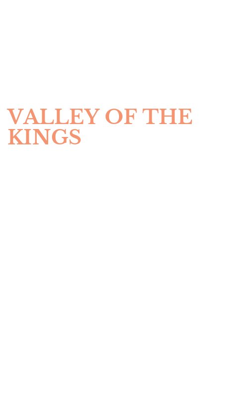 VALLEY OF THE KINGS