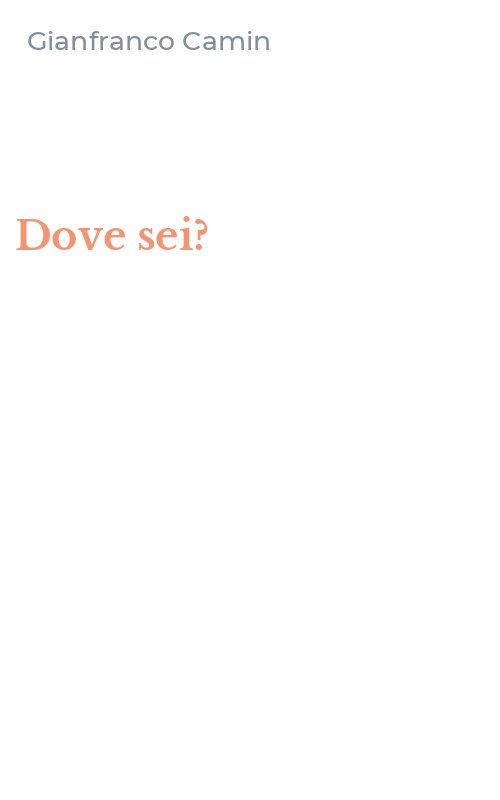 Dove sei?