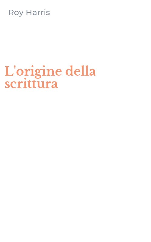L'origine della scrittura