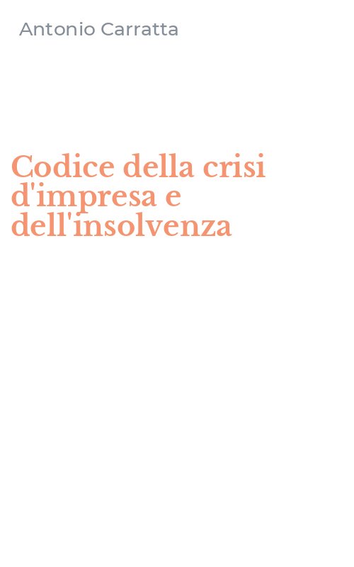 Codice della crisi d'impresa e dell'insolvenza