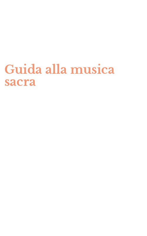 Guida alla musica sacra