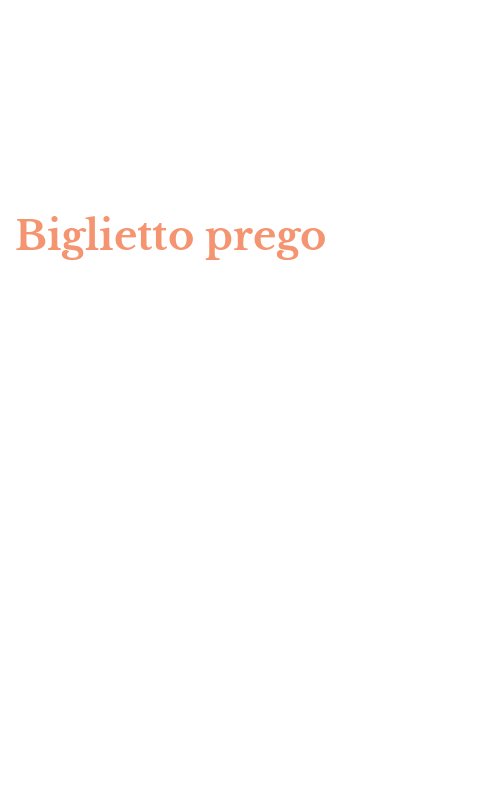 Biglietto prego