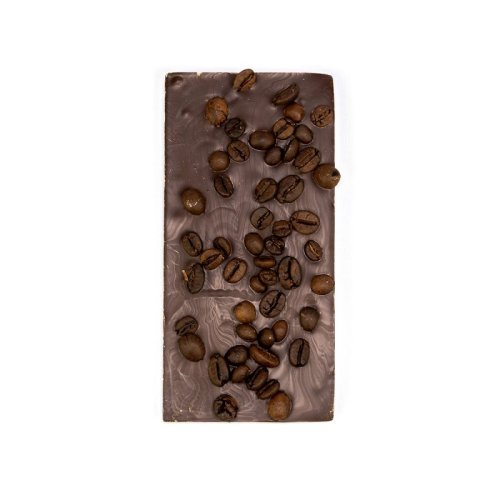 Tavoletta “Rustica” Cioccolato al latte con caffe´a chicchi