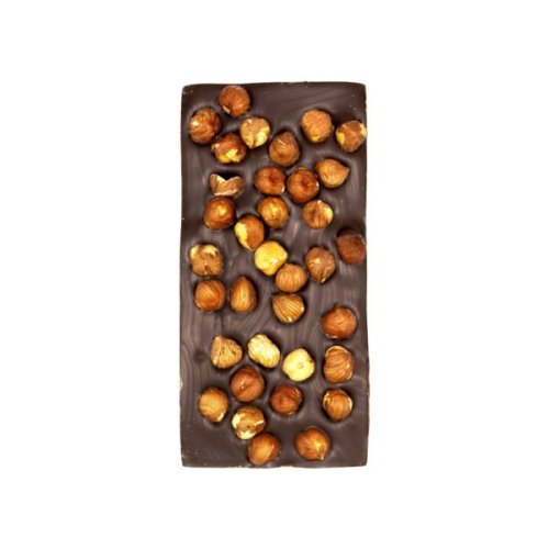 Tavoletta “Rustica” Cioccolato Extra Fondente con  nocciole - 100 gr