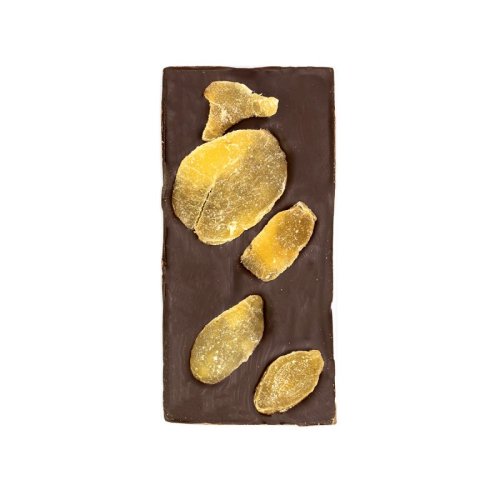 Tavoletta “Rustica” Cioccolato Extra Fondente con zenzero - 100 gr