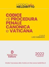 Codice di procedura penale canonica e vaticana