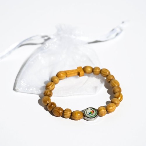 BRACCIALE ROSARIO CON SACCHETTA GIUBILEO 25