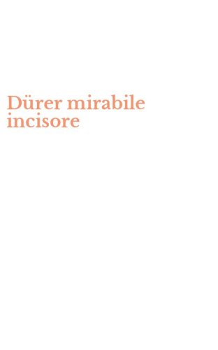 D&uuml;rer mirabile incisore