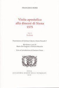 Visita apostolica alla diocesi di Siena. 1575