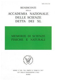 Memorie di scienze fisiche e naturali. Serie V. Rendiconti della Accademia Nazionale delle Scienze detta dei XL