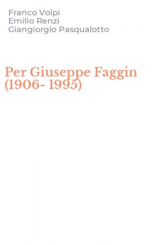 Per Giuseppe Faggin (1906-1995)