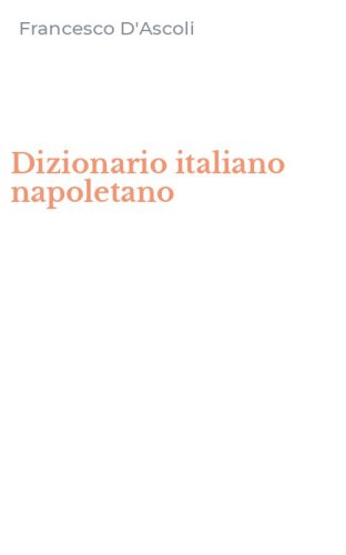 Dizionario italiano napoletano