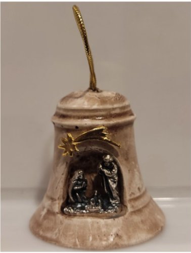 PRESEPE RESINA CAMPANA BASE DIAM.5CM - H. 5.5 CM