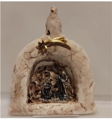 PRESEPE RESINA CUPOLA H.CM7