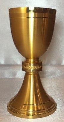 CALICE METALLO DORATO - Altezza cm 16.