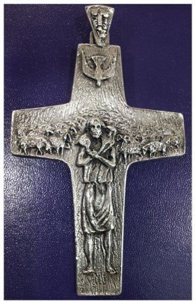 CROCE PAPA FRANCESCO IN ARGENTO 950