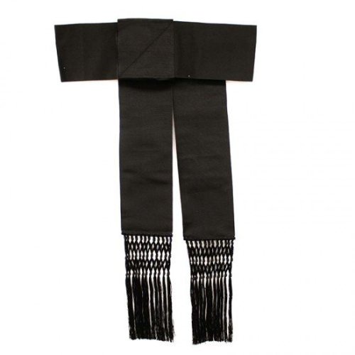FASCIA PER ABITO TALARE CON FRANGIA NERA