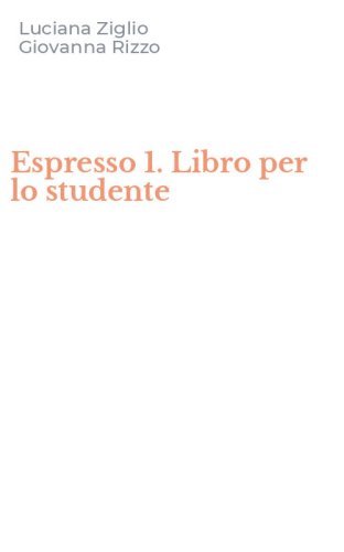 Espresso 1. Libro per lo studente