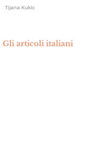 Gli articoli italiani