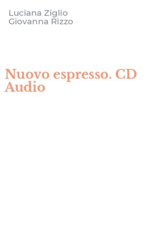 Nuovo espresso. CD Audio