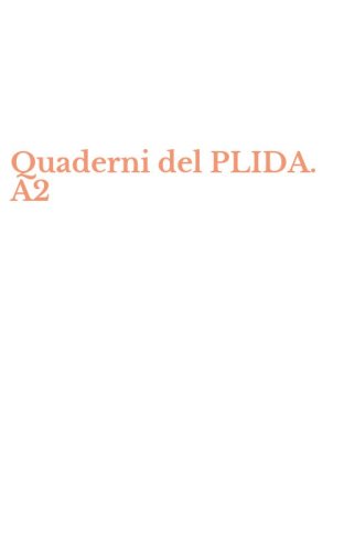 Quaderni del PLIDA. A2