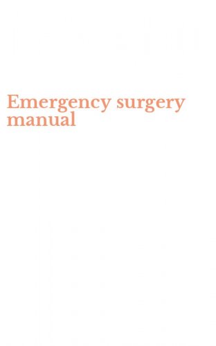 Emergency surgery manual