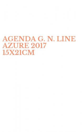 AGENDA G. N. LINE AZURE 2017 15X21CM
