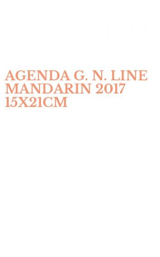 AGENDA G. N. LINE MANDARIN 2017 15X21CM