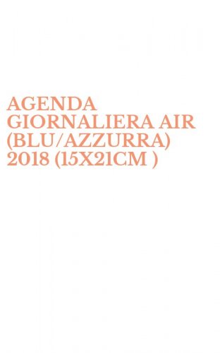 AGENDA GIORNALIERA AIR (BLU/AZZURRA) 2018 (15X21CM )