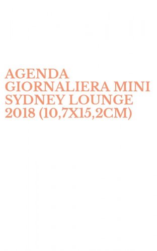 AGENDA GIORNALIERA MINI SYDNEY LOUNGE 2018 (10,7X15,2CM)