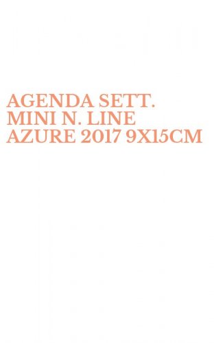 AGENDA SETT. MINI N. LINE AZURE 2017 9X15CM