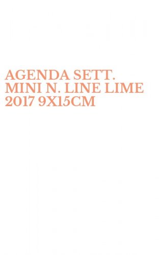 AGENDA SETT. MINI N. LINE LIME 2017 9X15CM