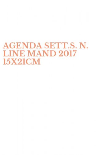 AGENDA SETT.S. N. LINE MAND 2017 15X21CM