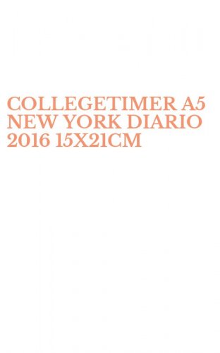 COLLEGETIMER A5 NEW YORK DIARIO 2016 15X21CM