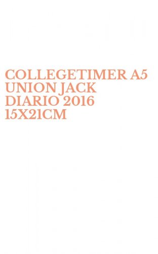 COLLEGETIMER A5 UNION JACK DIARIO 2016 15X21CM