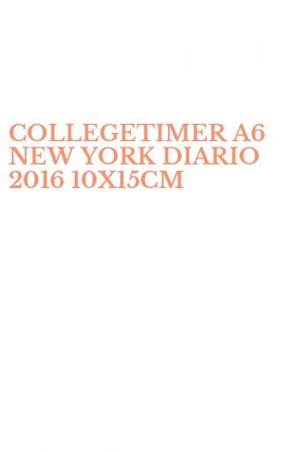 COLLEGETIMER A6 NEW YORK DIARIO 2016 10X15CM
