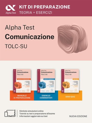 Alpha Test. Comunicazione TOLC-SU 2026-2027. Kit di preparazione. Per esami di ammissione universitari