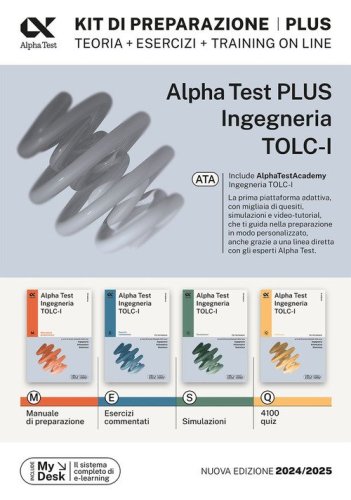 Alpha Test Plus Ingegneria. TOLC-I. Kit di preparazione Plus