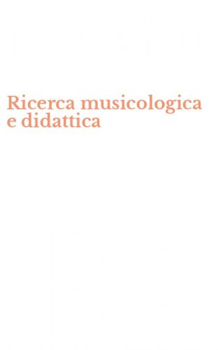 Ricerca musicologica e didattica