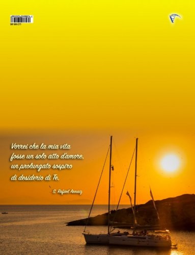 BIGLIETTO "VORREI CHE LA MIA VITA..." - Vorrei che la mia vita fosse un solo atto d'amore, un prolungato sospiro di desiderio di te. Misure 10 x 15 cm. Con busta bianca.