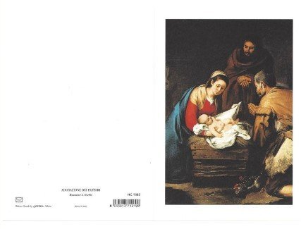 ADORAZIONE DEI PASTORI - FORMATO (LXH): 23X16,5 - ORIENTAMENTO: V - OCCASIONE: NATALE