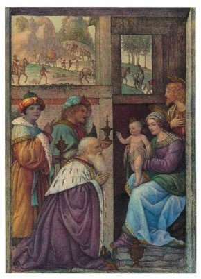 BIGLIETTO ''ADORAZIONE DEI MAGI'' - Bernardino Luini